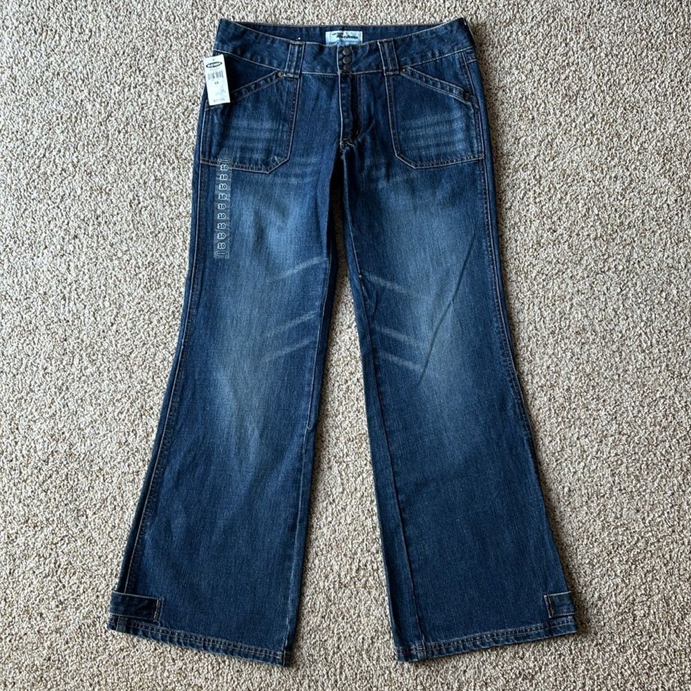 DEADSTOCK NWT VTG Y2K 2003 Old Navy Women’s Wide Leg Flare Jeans 10